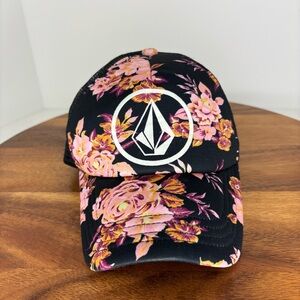 Volcom Black Floral Women's Hat
